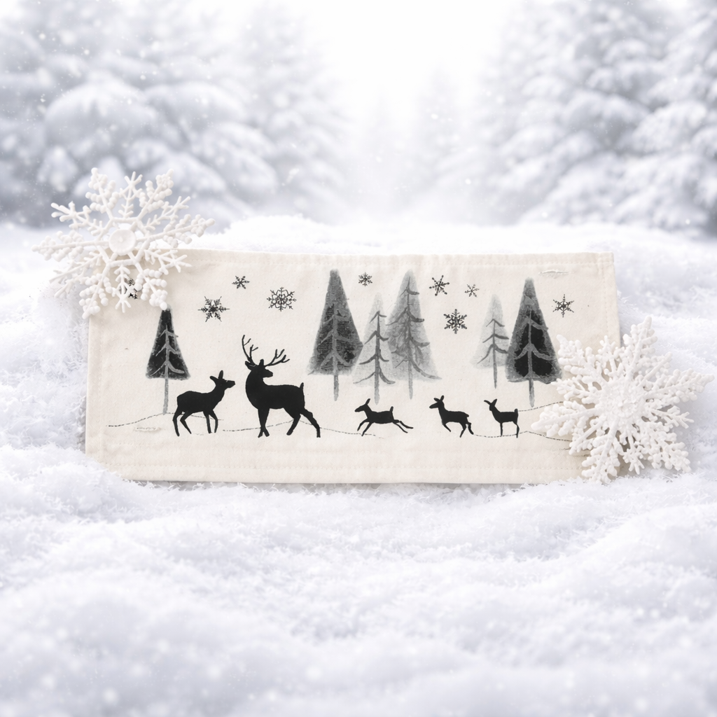 PANEL ONLY:
RECTANGLE Seasonal Panel: Winter January Decor Peace Forest Timberland Woodland Backwoods Grove Buck Thicket Tree Silent Night Wandering Wonderland DEER