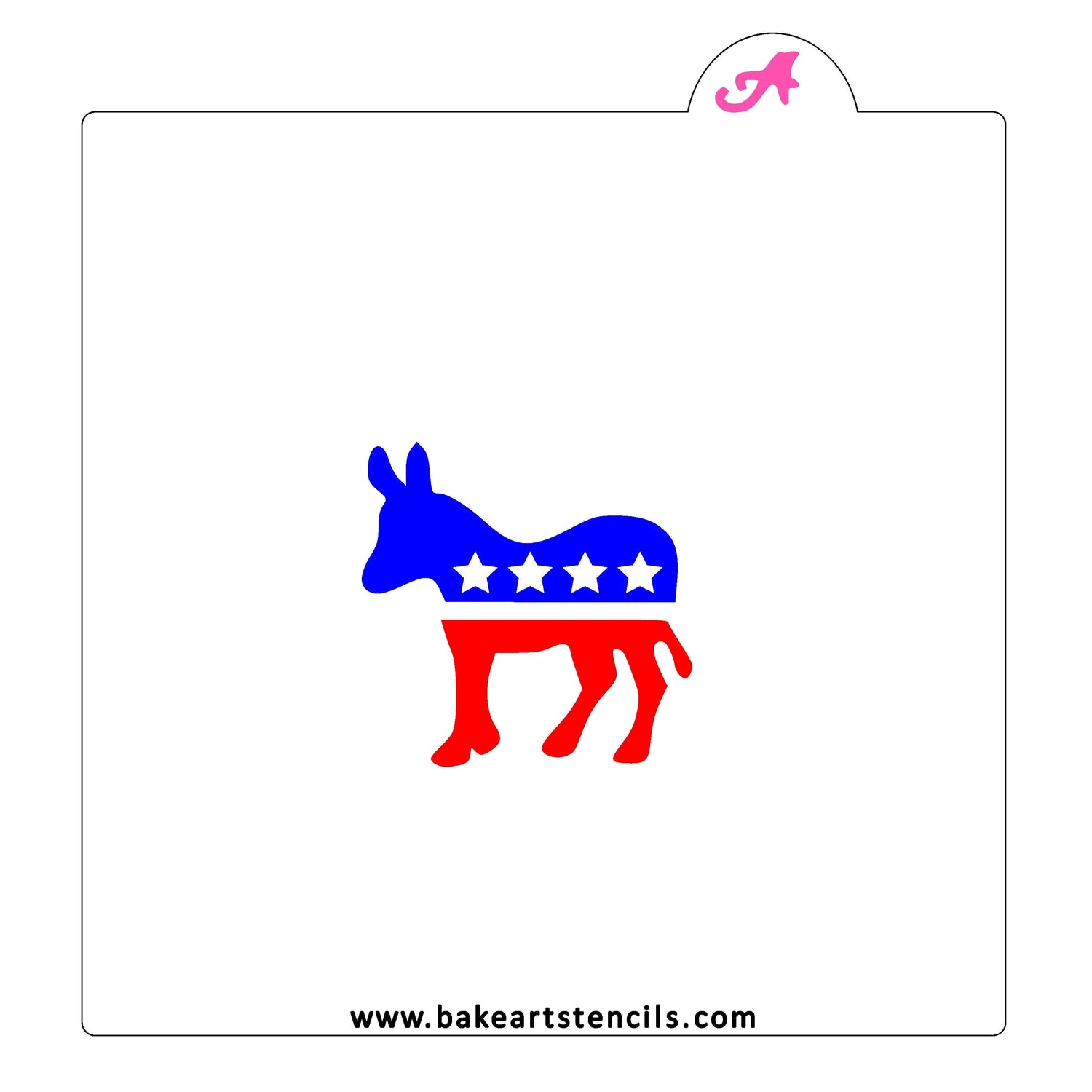 Democratic Donkey Stencil
