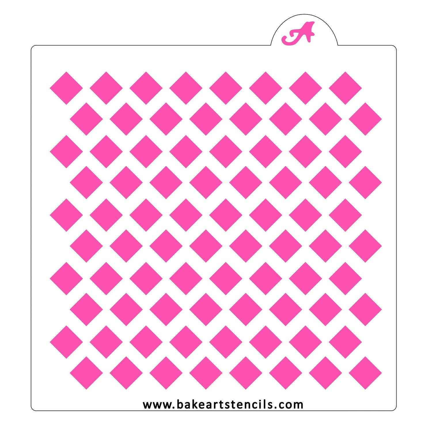 Diamond Offset Pattern Stencil