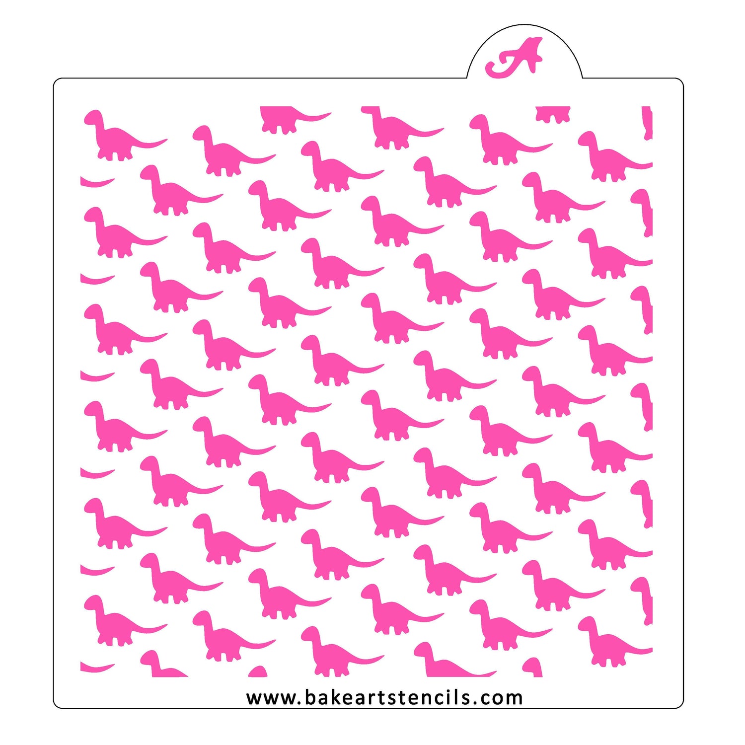 Dino Pattern Stencil