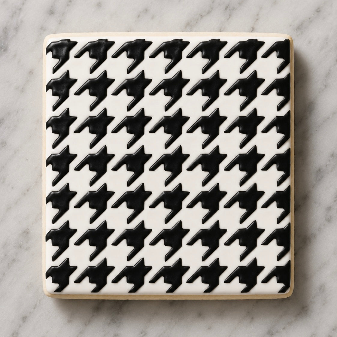 Small Houndstooth Pattern Stencil