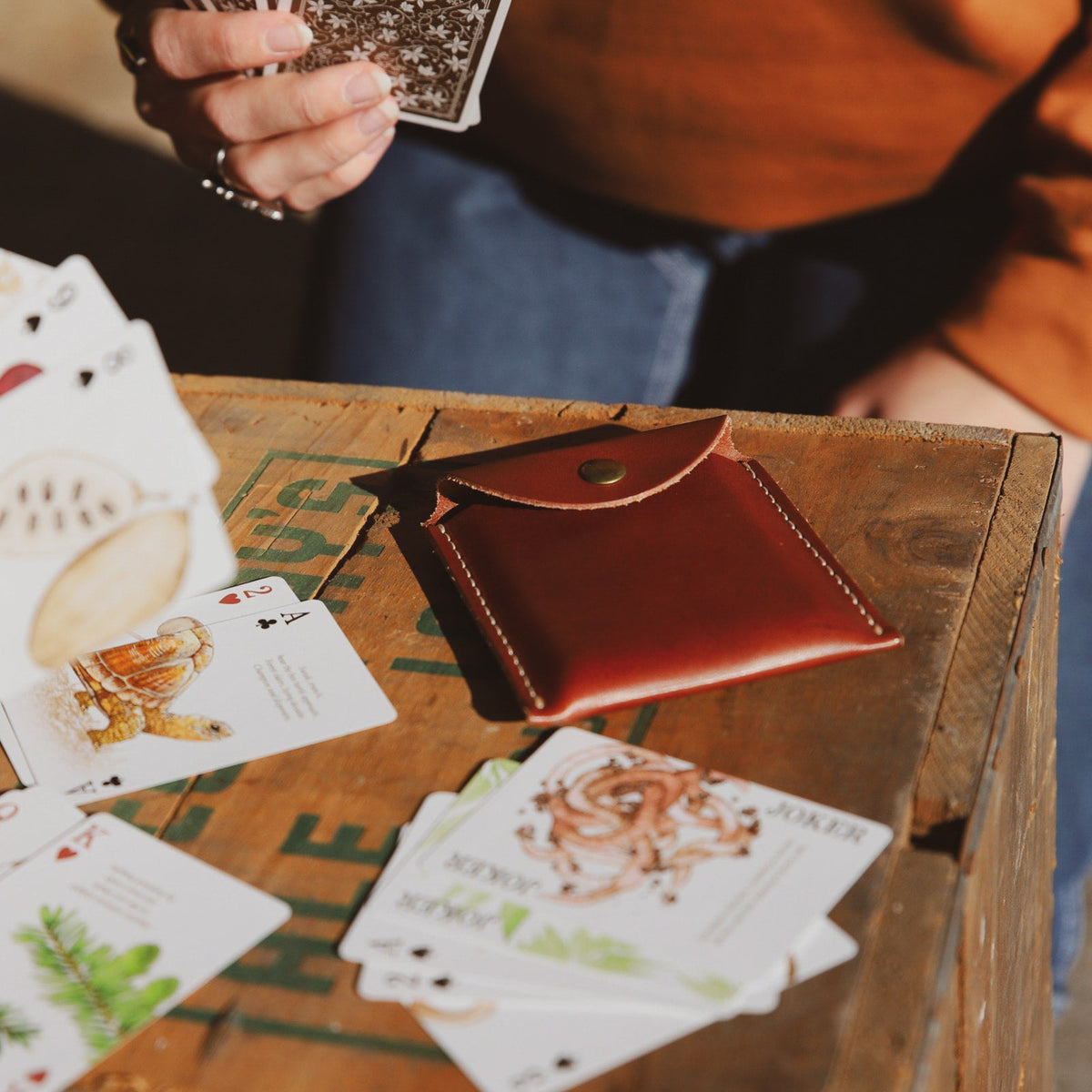 Leather Playing Card Case - USA Made by The Local Branch, product image 4