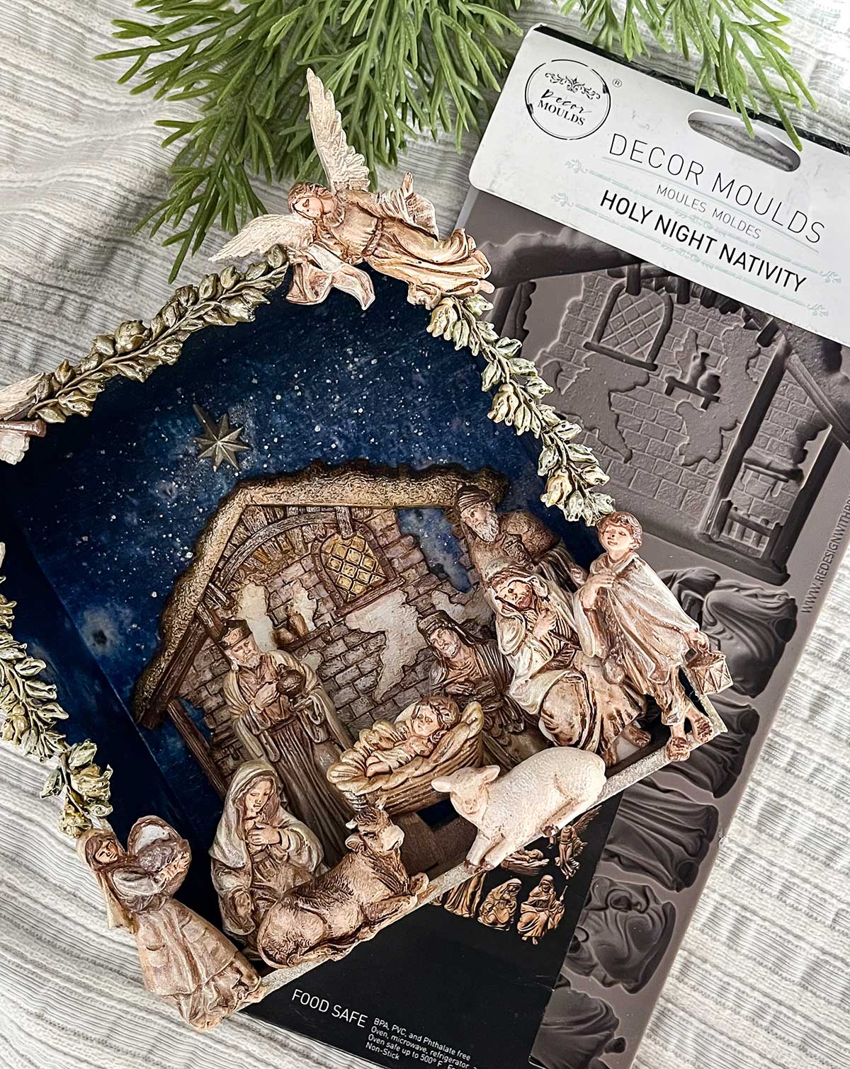 Decor Moulds® - Holy Night Nativity - 1 pc, 5