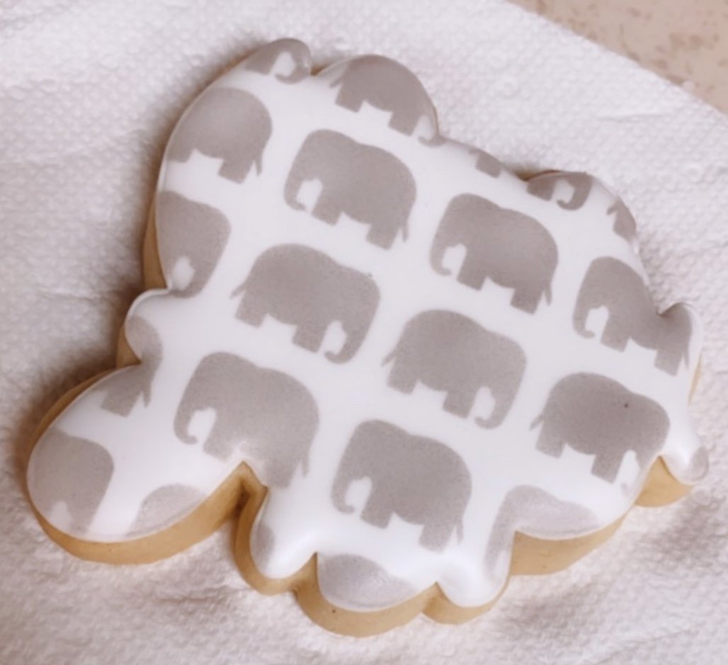 Elephant Pattern Stencil