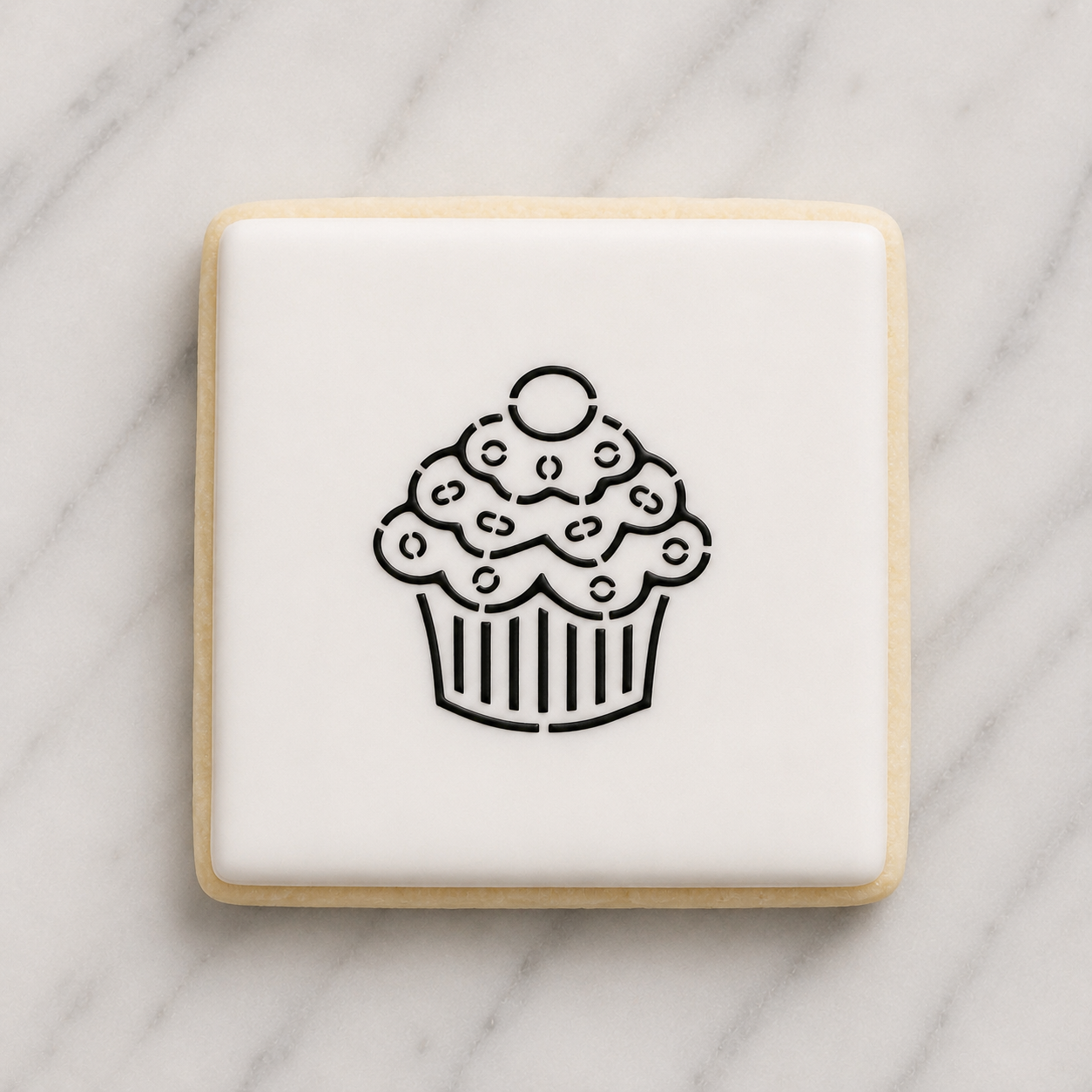 Cupcake PYO Cookie Stencil