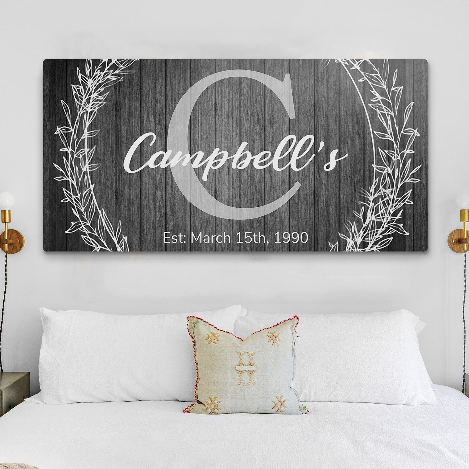 Family Name Sign - Monogram Sign