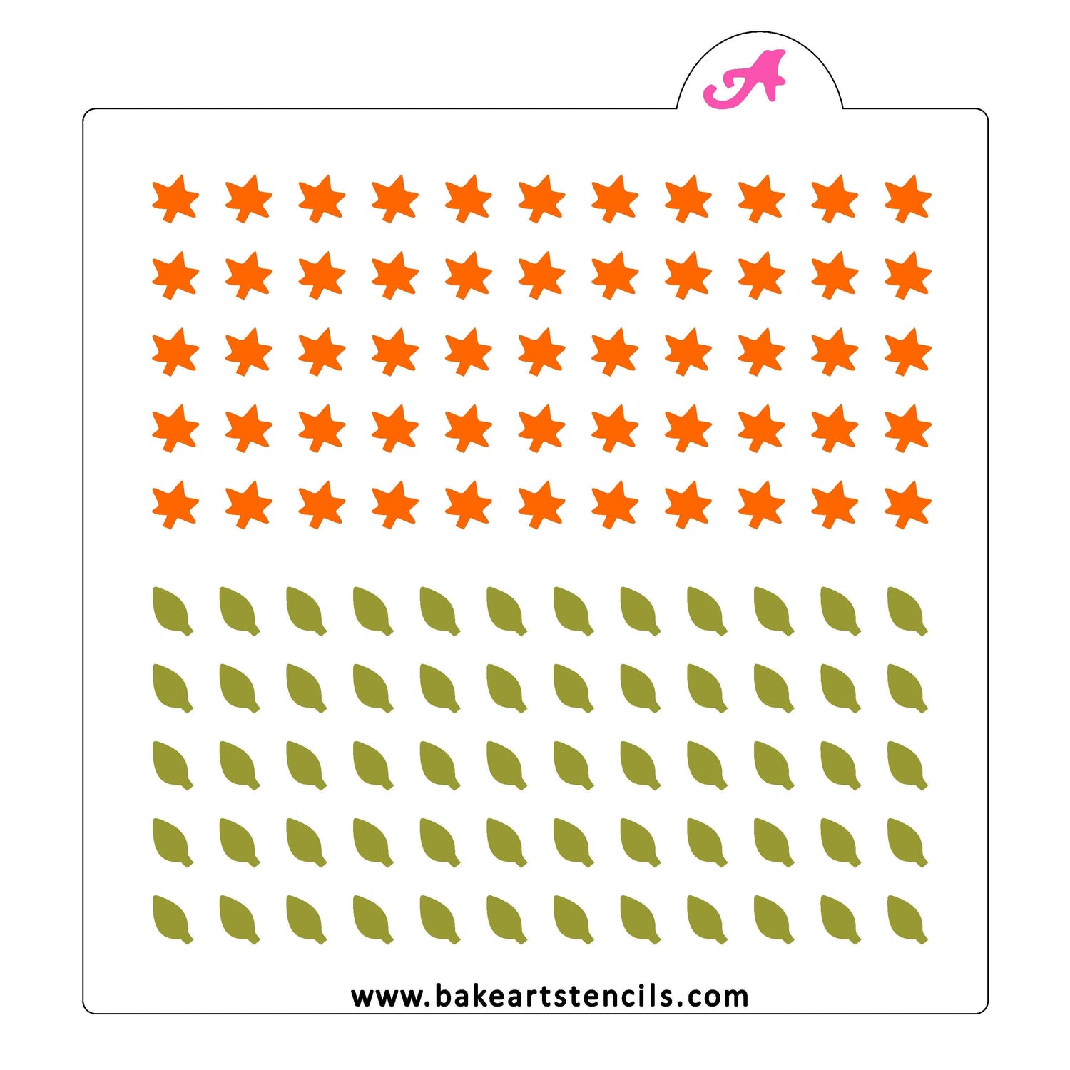 Fall Leaf Sprinkles Stencil