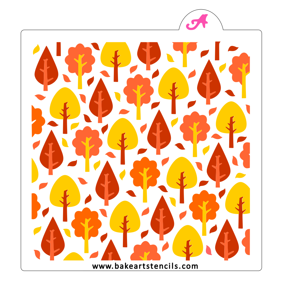 Fall Forest Cookie Stencil Set