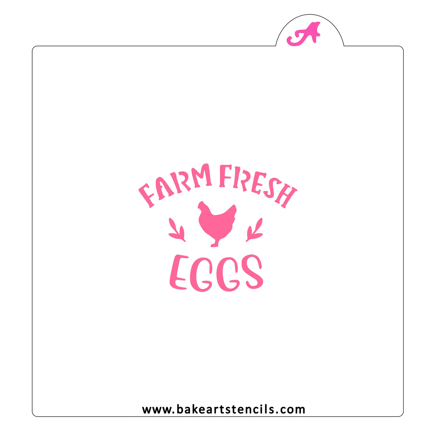 Farm Fresh Eggs Cookie Stencil