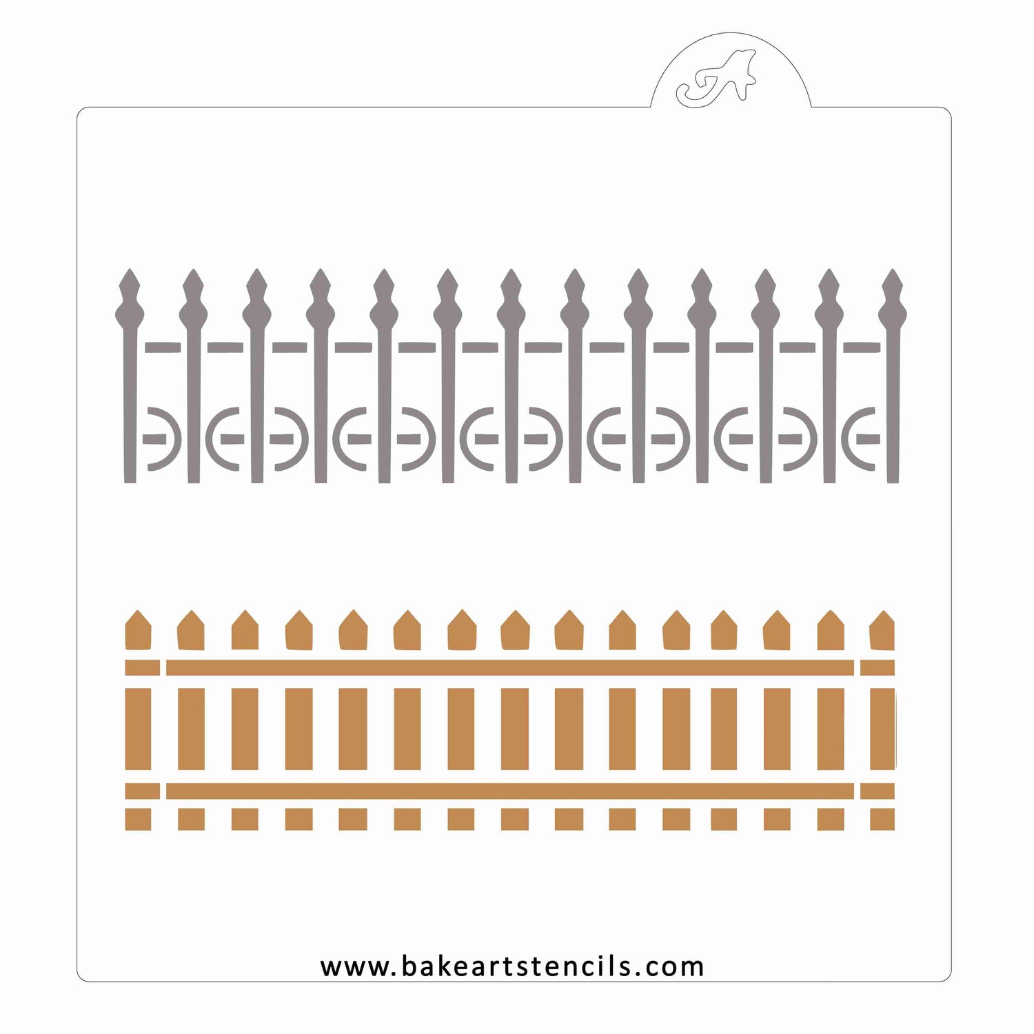 Fence Styles Cookie Stencil