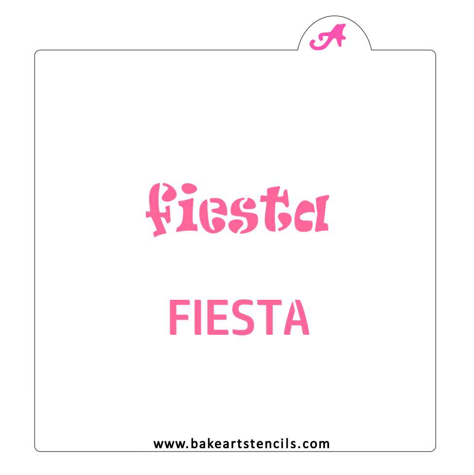 Fiesta Cookie Stencil