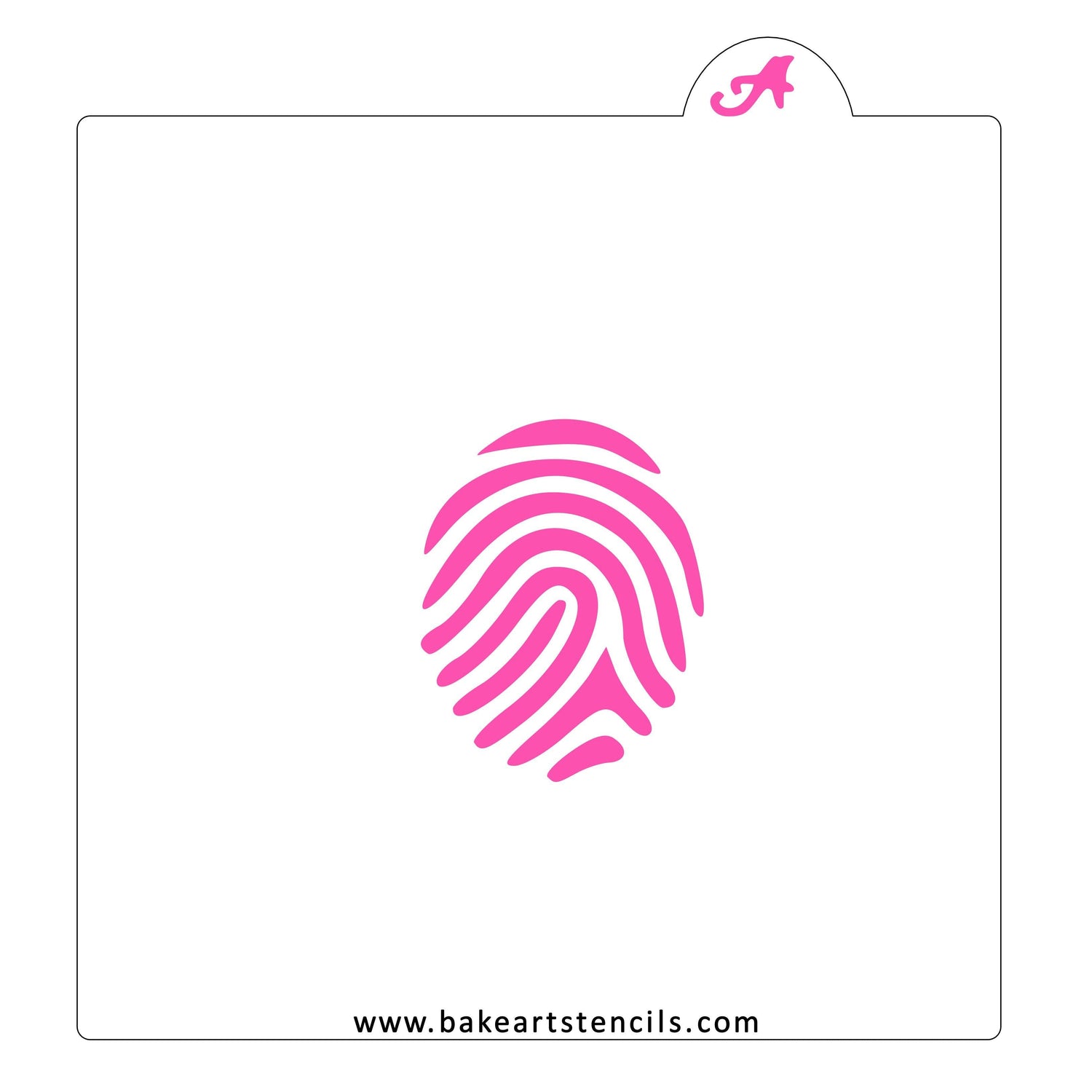 Fingerprint Cookie Stencil