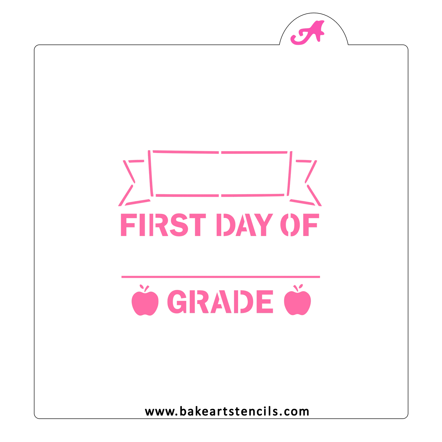 First Day of School Cookie Stencil