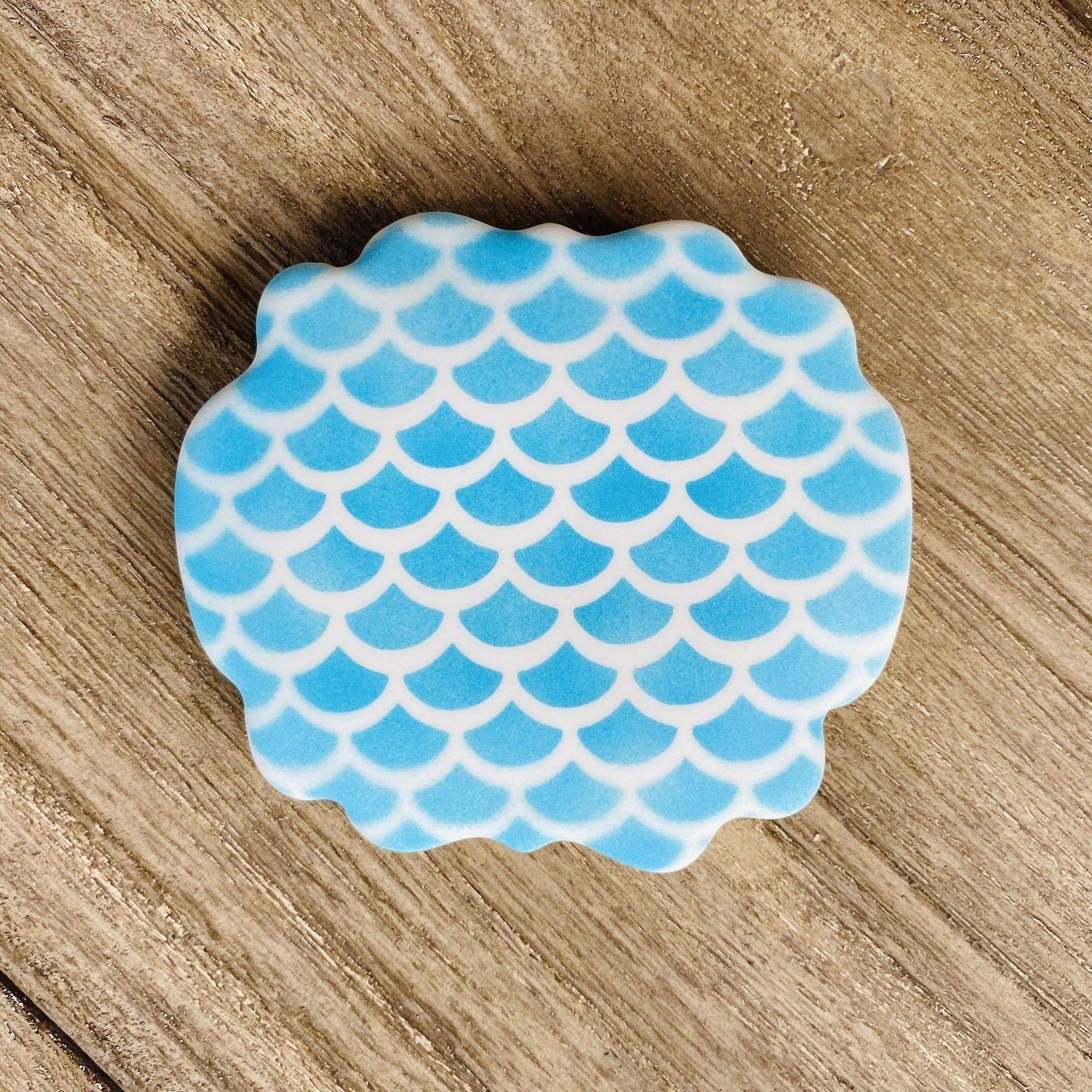 Fish Scale Pattern Cookie Stencil