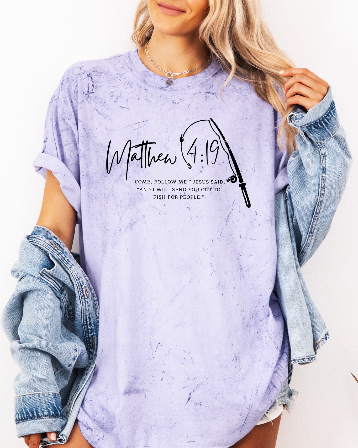 Fish for People Christian Comfort Colors Garment-Dyed T-Shirt – Discipleship Faith Graphic Tee