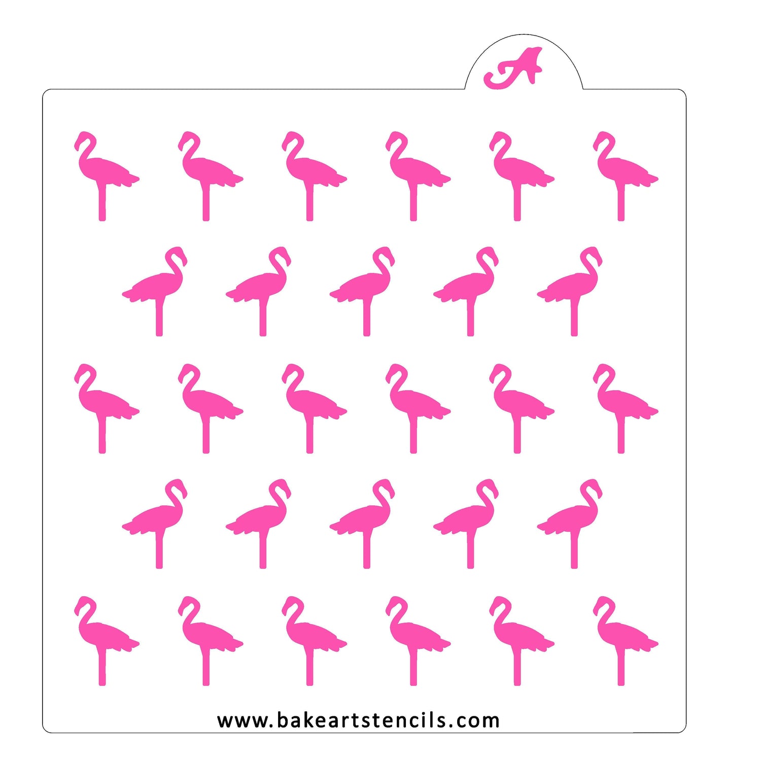 Flamingo Pattern Stencil