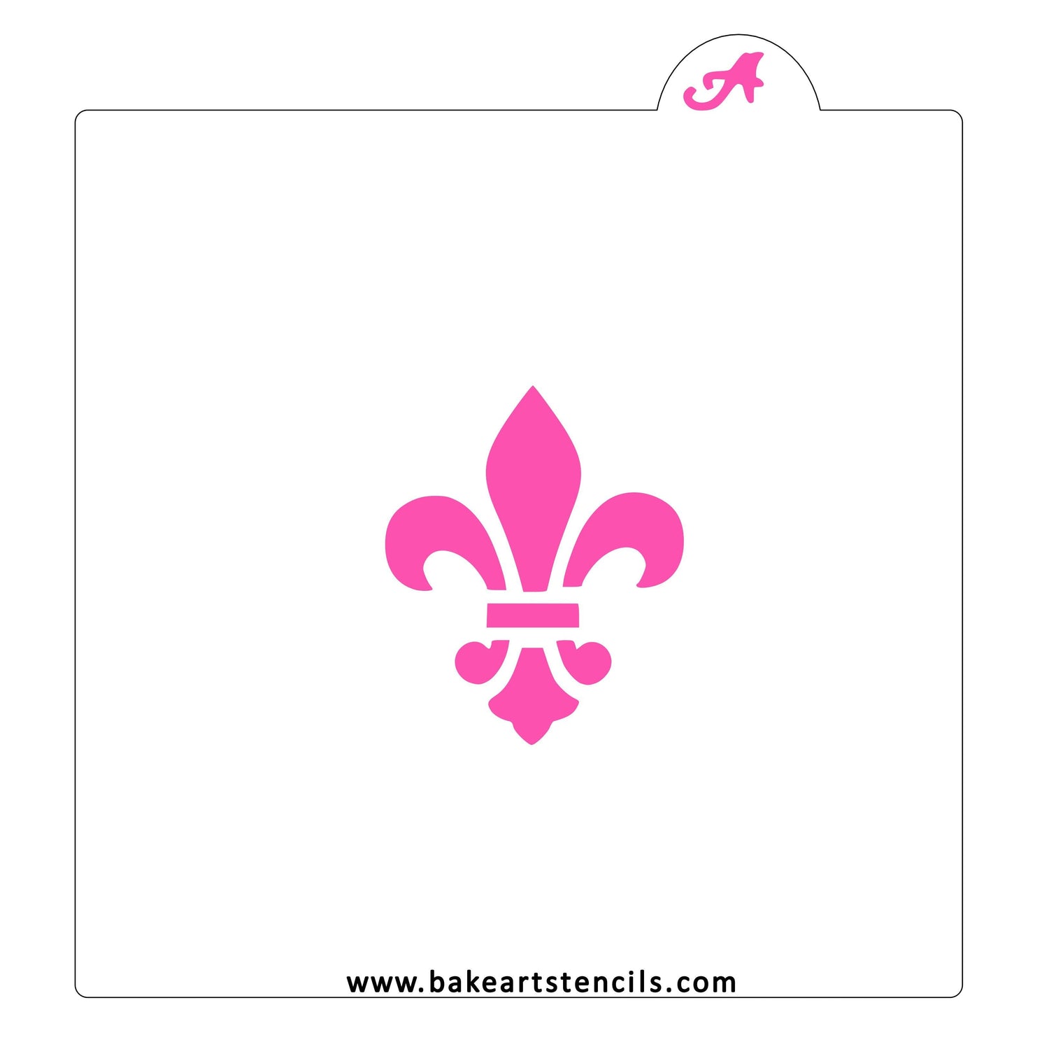 Fleur-de-lis Cookie Stencil