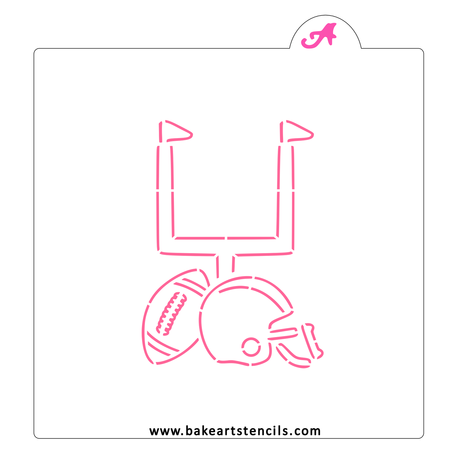 Football Game PYO Cookie Stencil