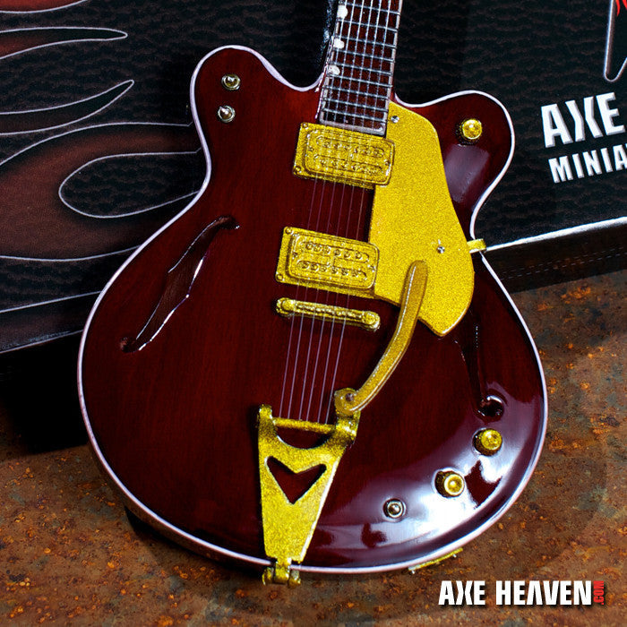 George Harrison Gretsch Country Gentleman Signature Rosewood Hollow Body Mini Guitar Replica Collectible