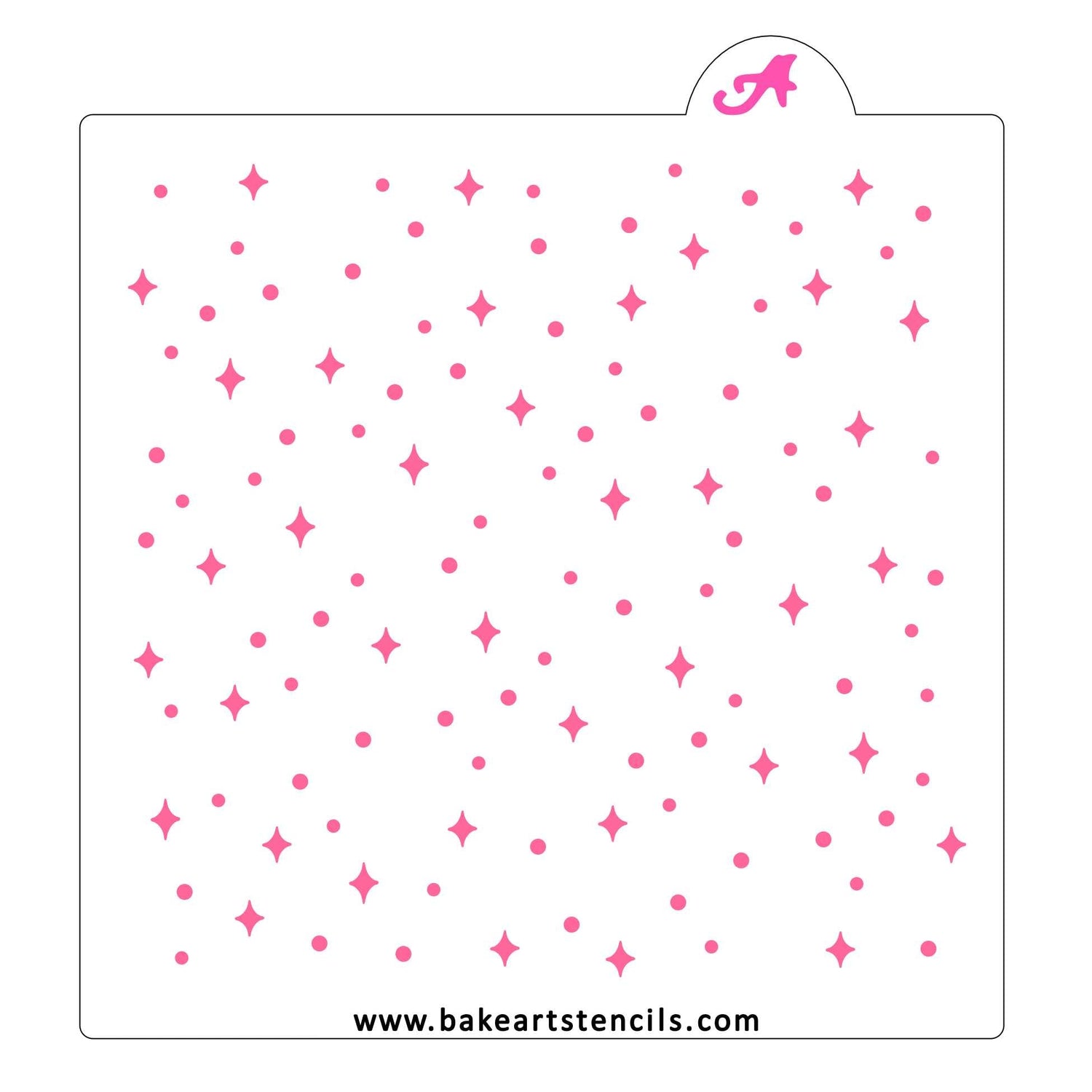 Galaxy Stars Cookie Stencil