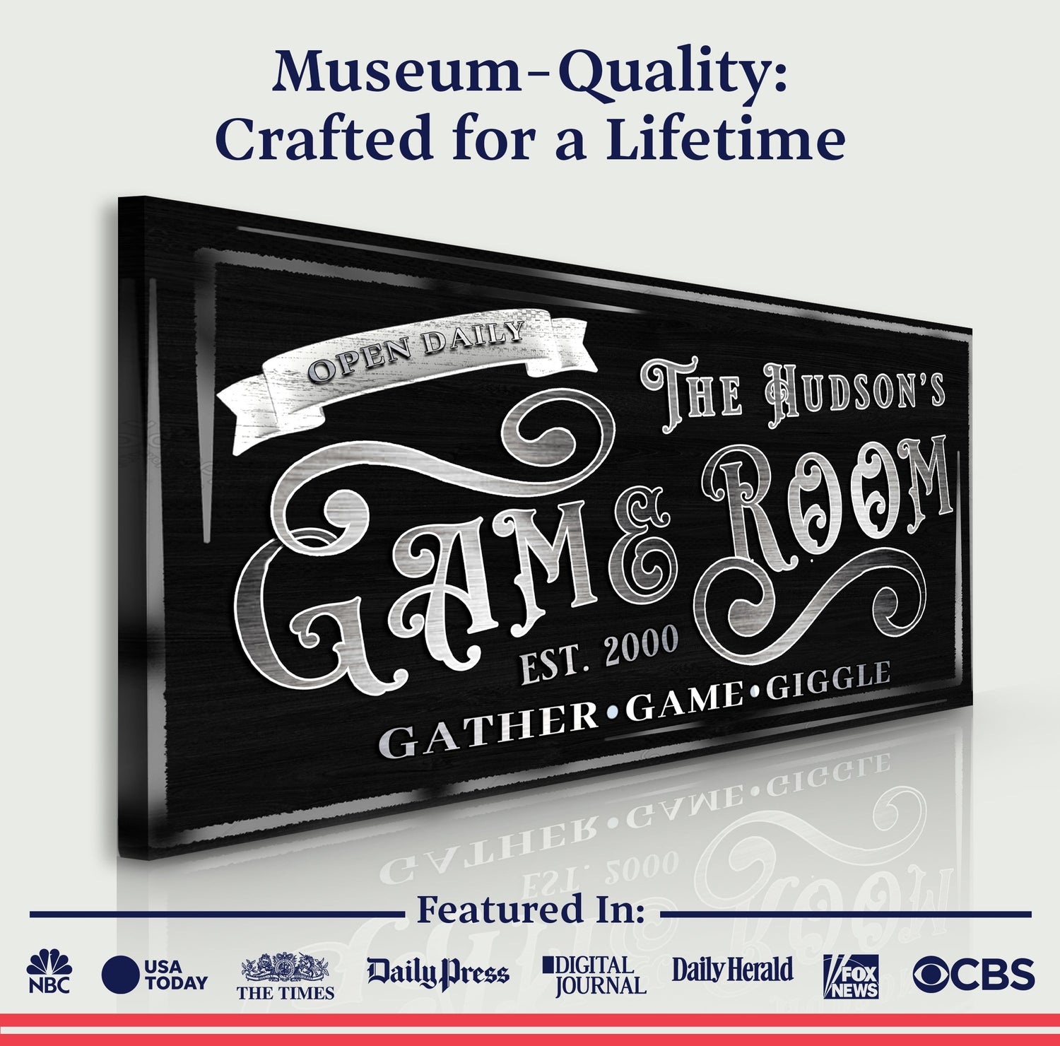 Personalized Game Room Sign II