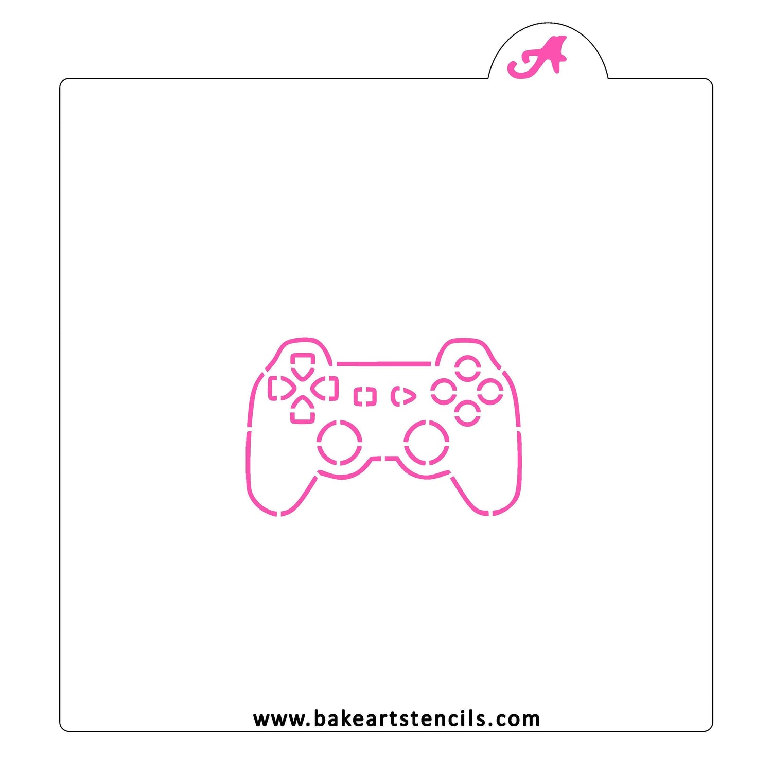 Gamer PYO Cookie Stencil