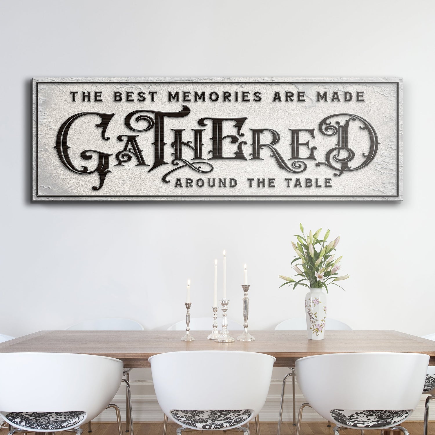 Gathered Around Table Sign II