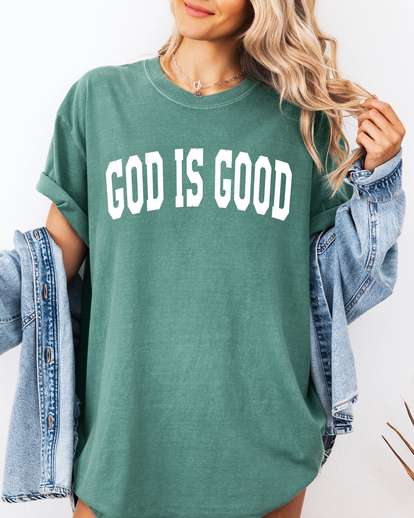 God Is Good Christian Comfort Colors Garment-Dyed T-Shirt – Faith-Inspired Crewneck Tee