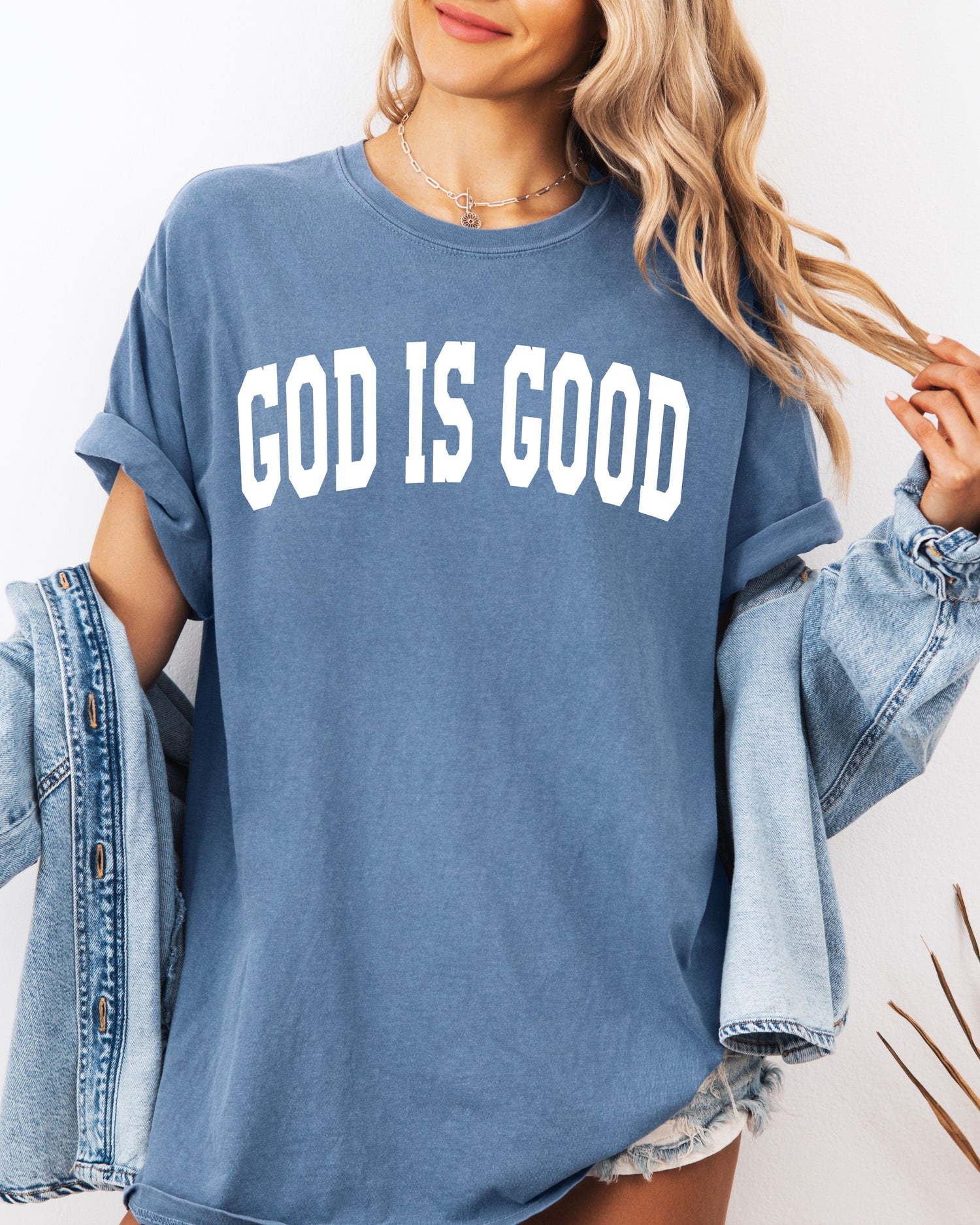 God Is Good Christian Comfort Colors Garment-Dyed T-Shirt – Faith-Inspired Crewneck Tee