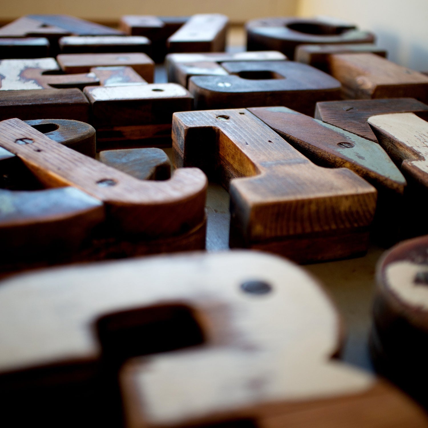 Reclaimed Wooden Letters