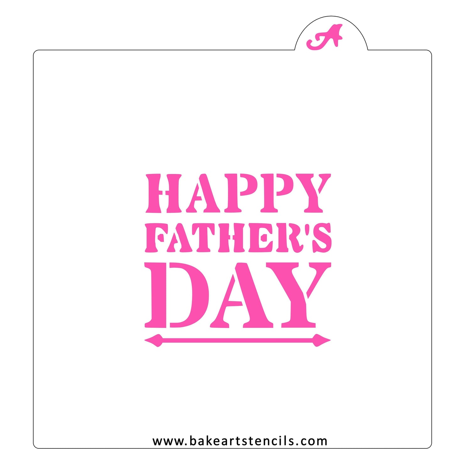 Happy Father's Day Stencil