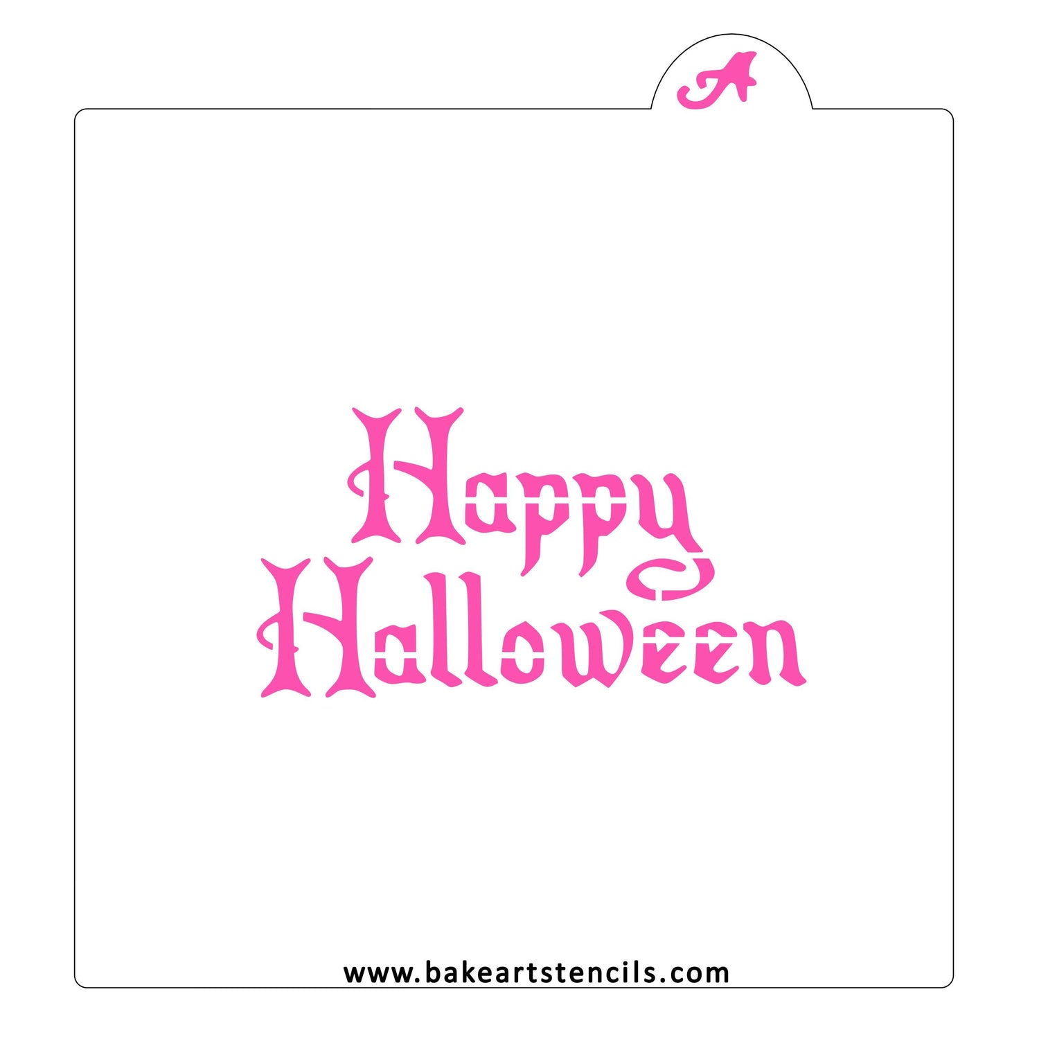Happy Halloween Cookie Stencil