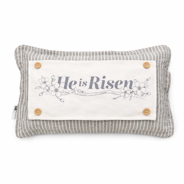PANEL ONLY: RECTANGLE Spring, Farmhouse, Christ, Christian, Religion, Tomb, Lillies, Thorns, Atonement, Peace, Joy, Hope, Love; HE IS RISEN