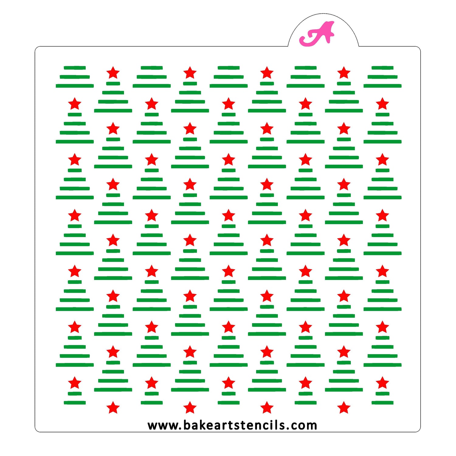 Holiday Trees Pattern Stencil Set