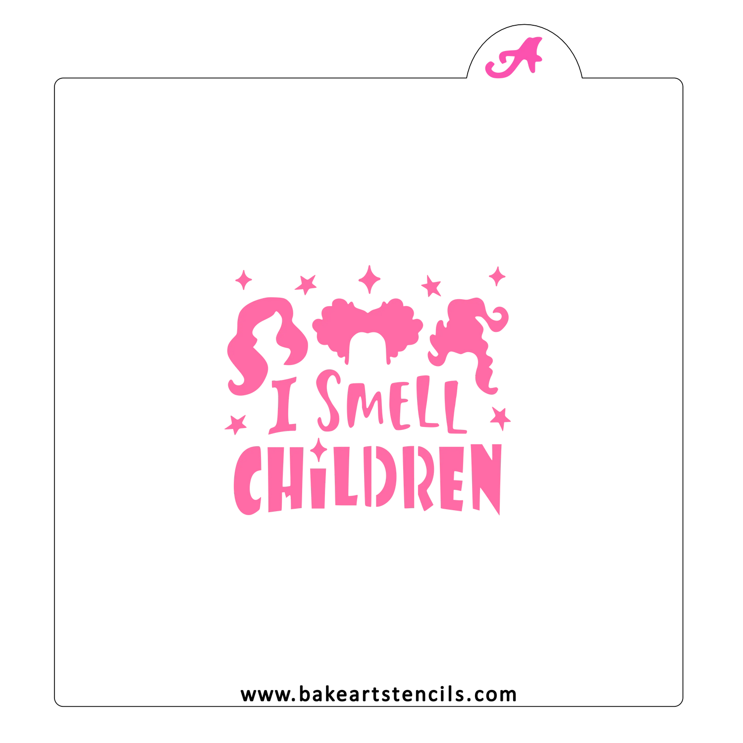 I Smell Children Cookie Stencil