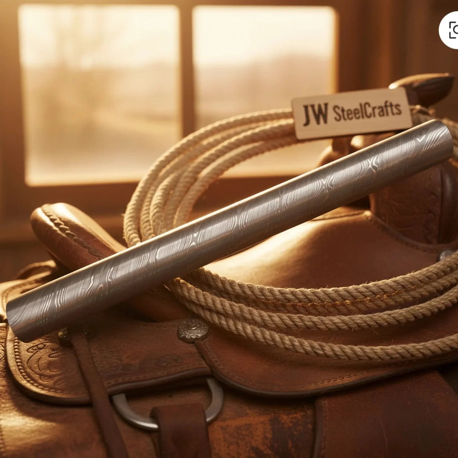 Damascus Steel Honing Rod 10