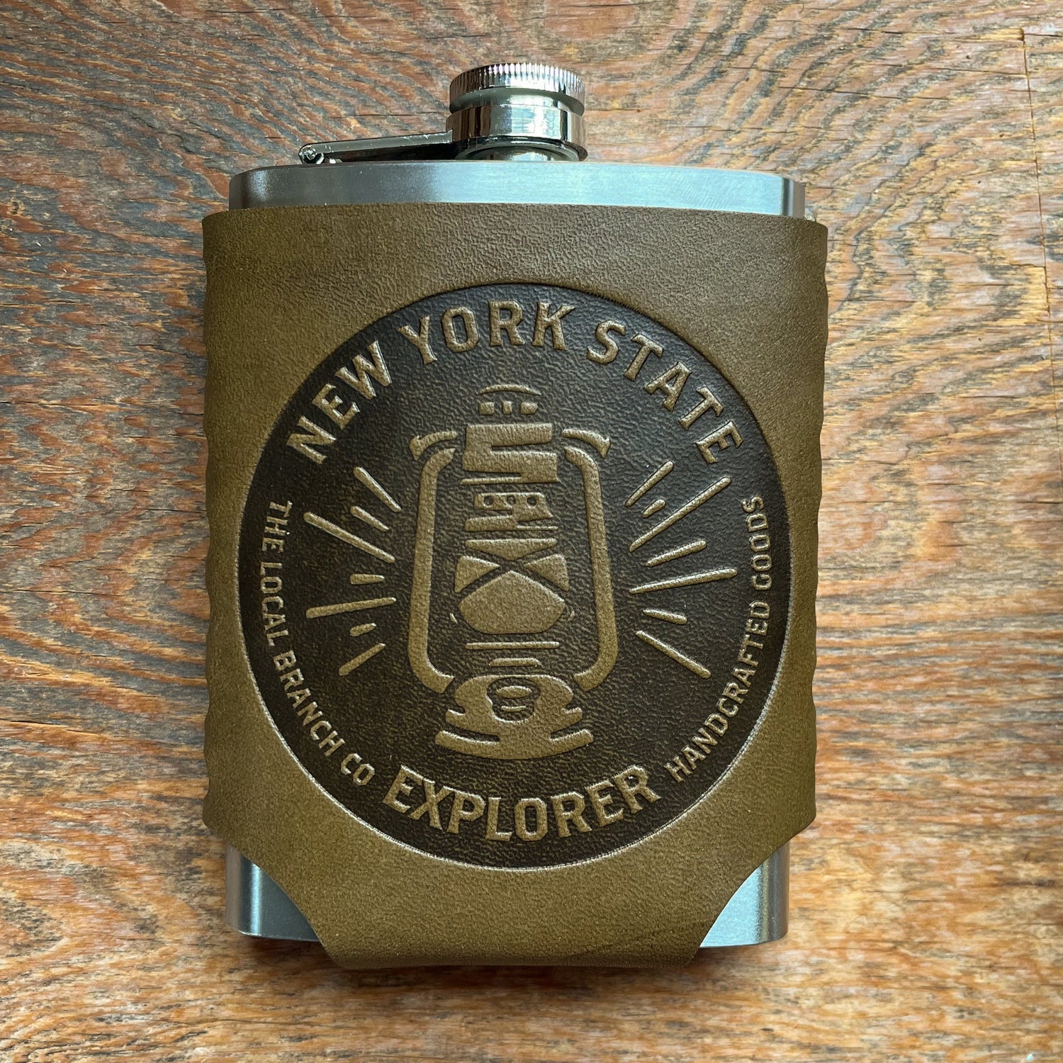 Leather Wrapped Flask