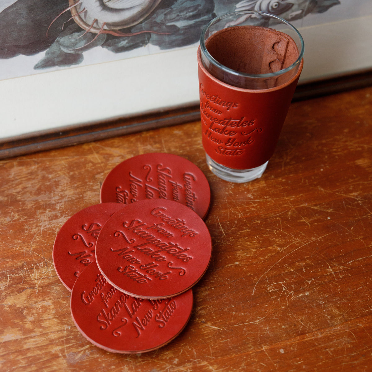 Leather Coasters - USA Made by The Local Branch, product image 3