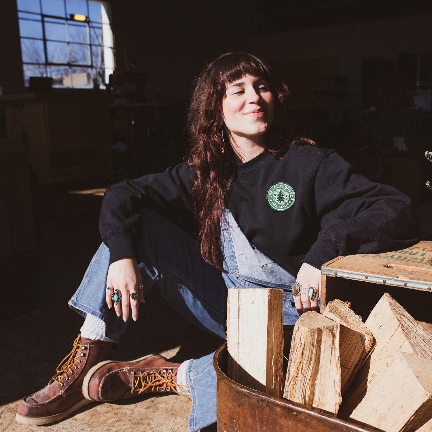 New York Pine Tree Heavyweight Sweatshirt - USA Made