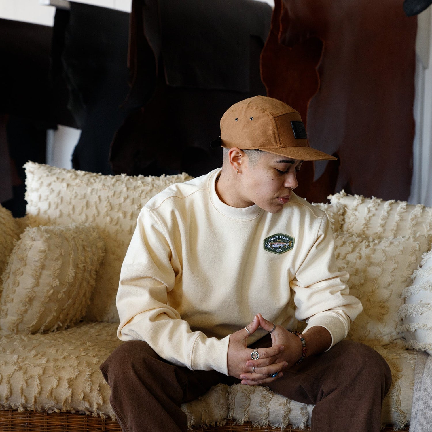The Local Branch Trout Heavyweight Sweatshirt - USA Made