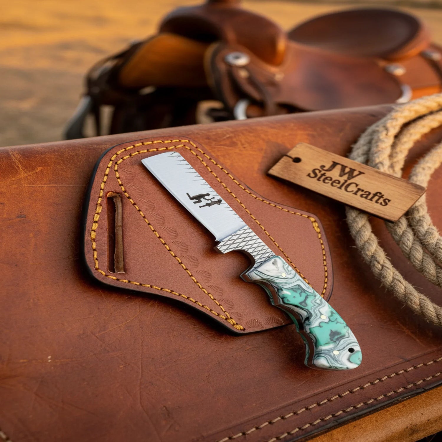 Personalized Rasp Steel Knife 7