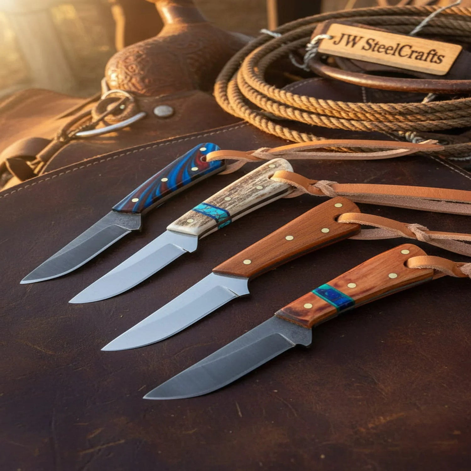 Turquoise Trail Steak Knives 8