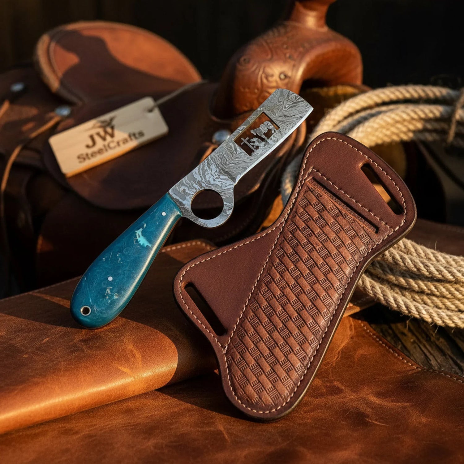 Finger Loop Cowboy Knife 7