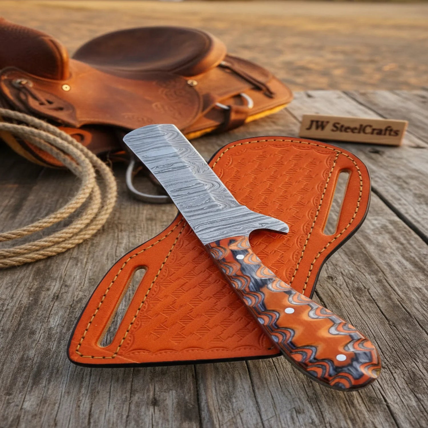 Rustic Trail Bull Cutter Knife 8