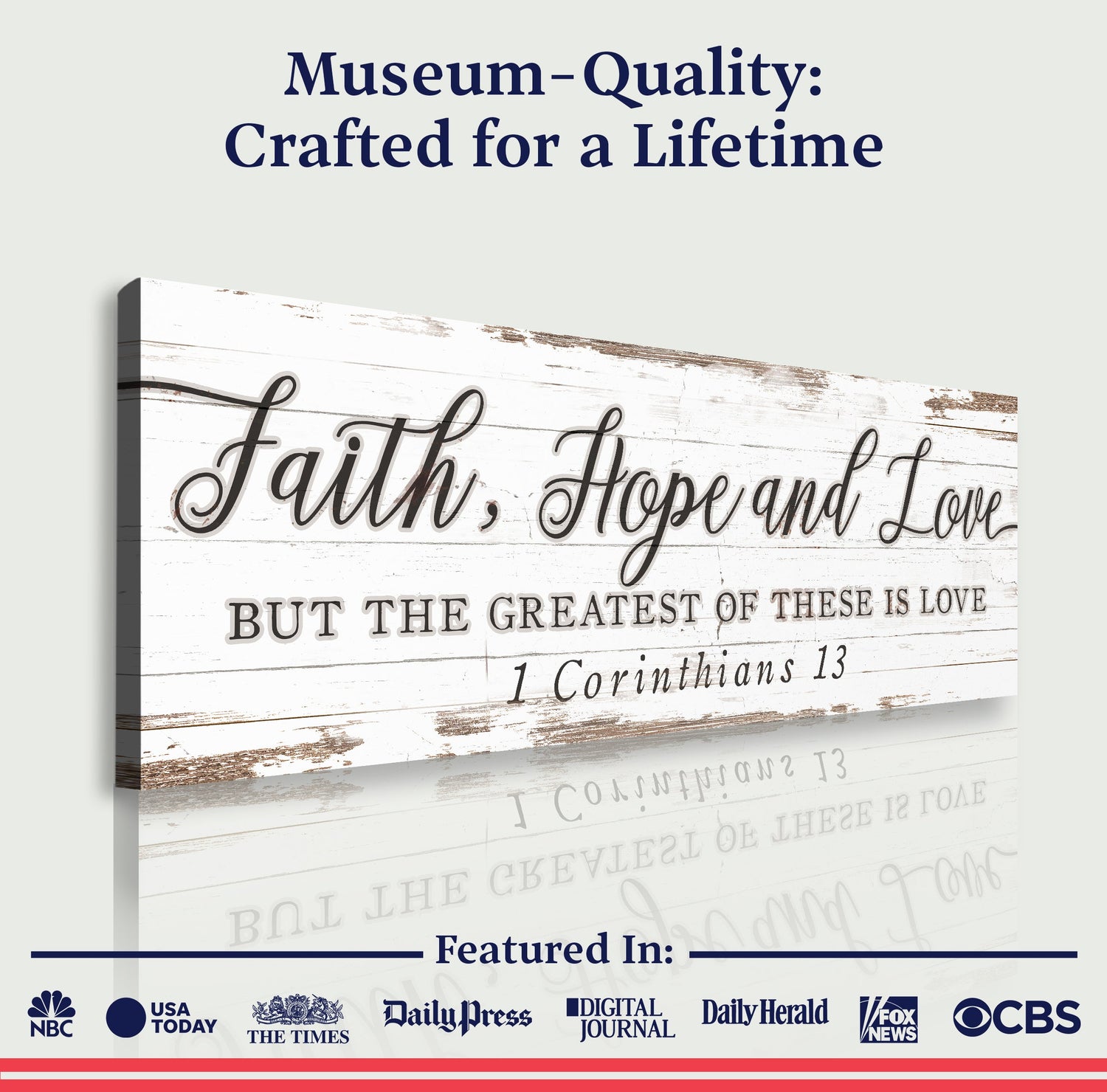 Faith Hope And Love 1 Corinthians 13 Faith Sign III