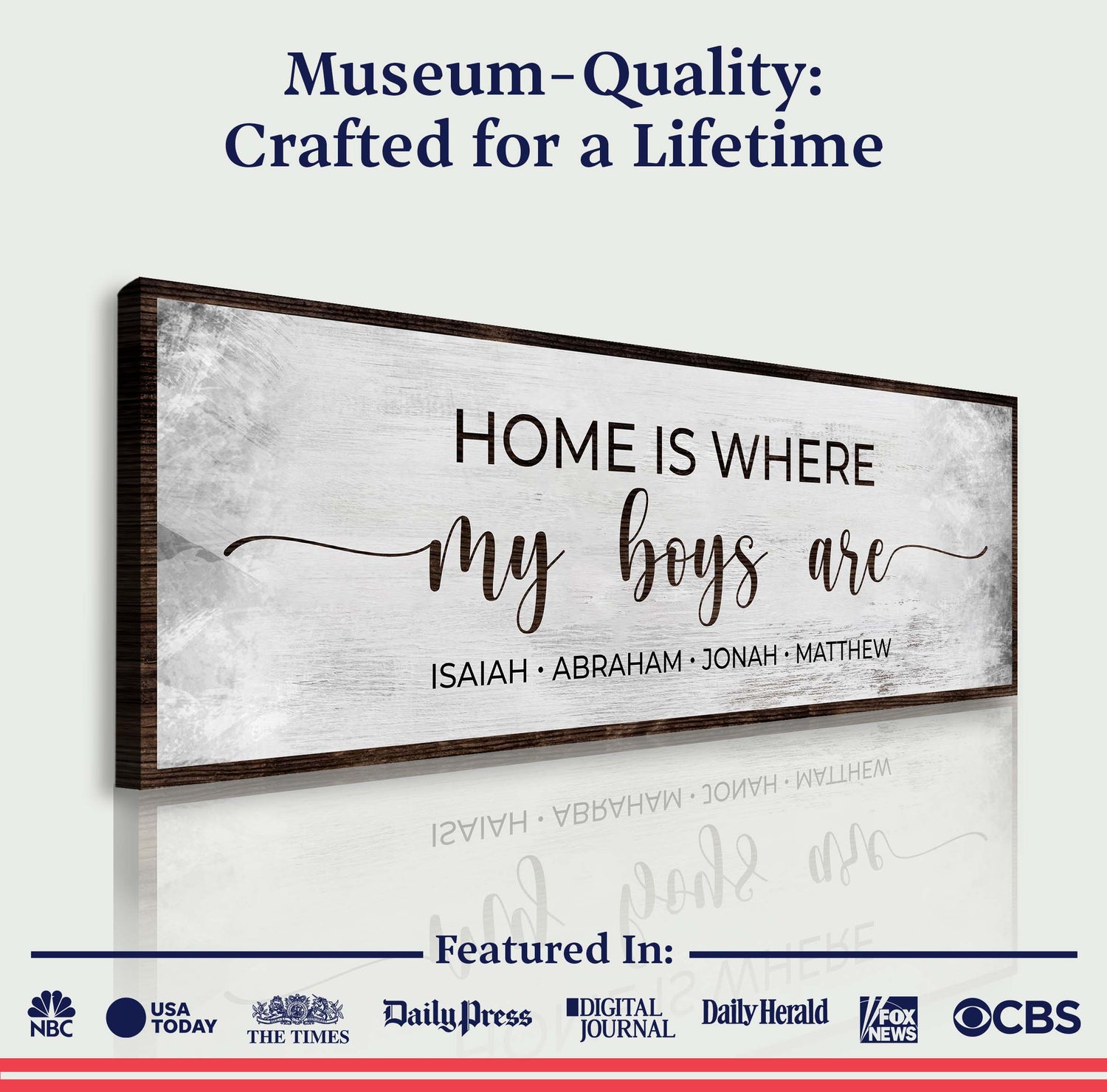 Home Is Where My Boys Are Sign II