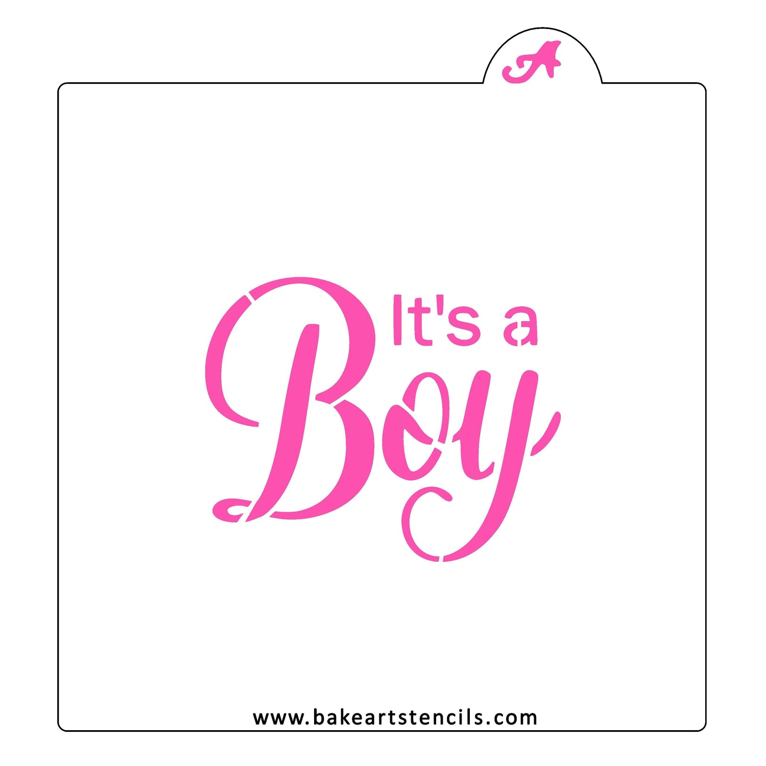 It's a Boy Cookie Stencil