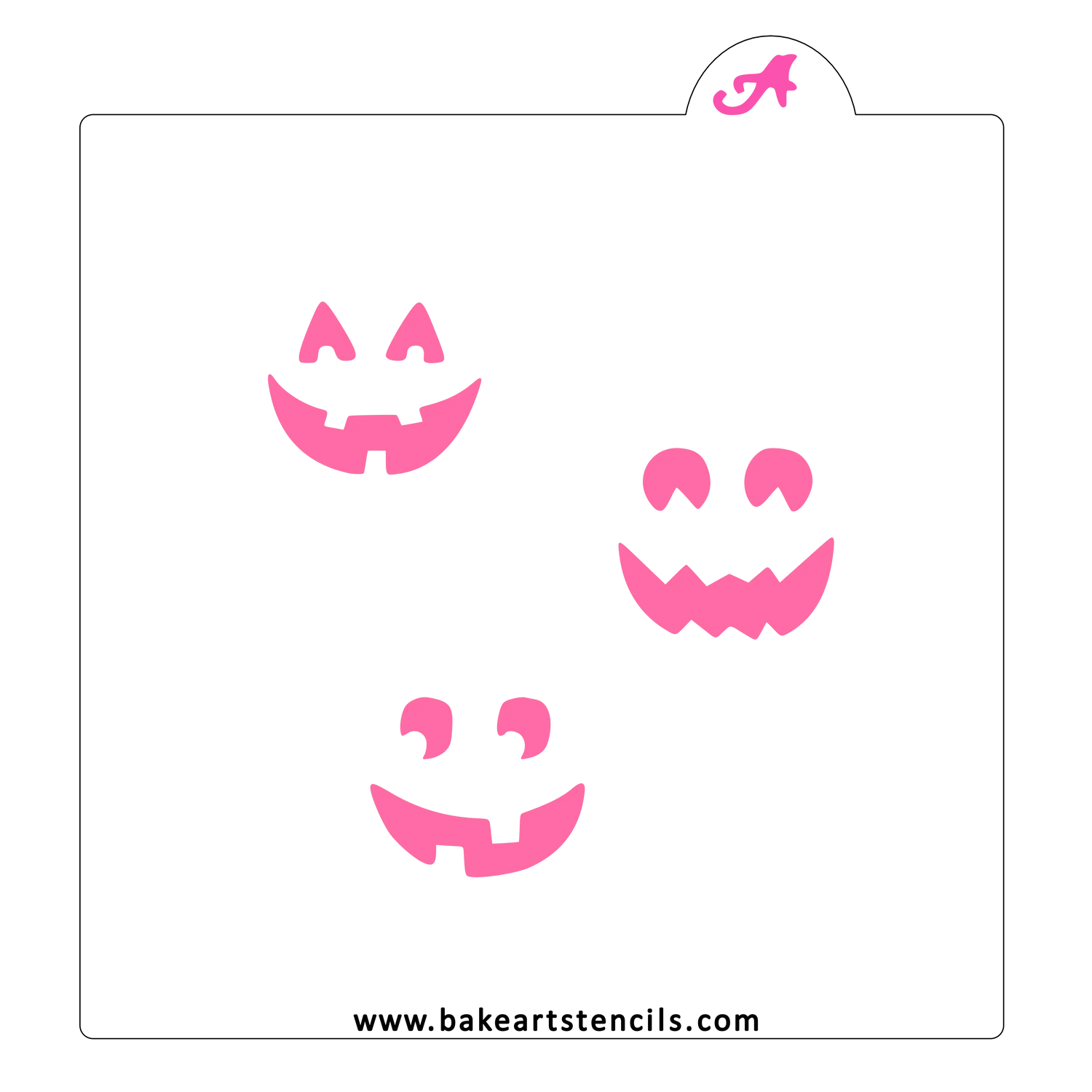 Jack O Lantern Oreo and Mini Stencil