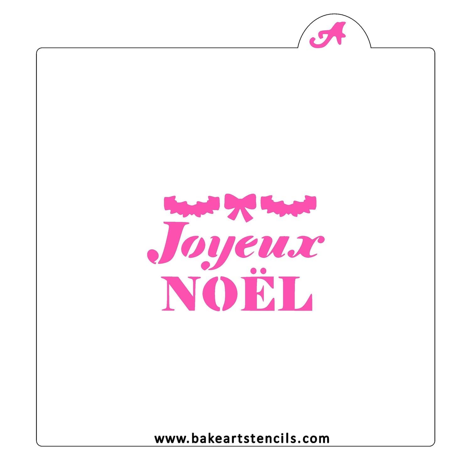 Joyeux Noel Cookie Stencil