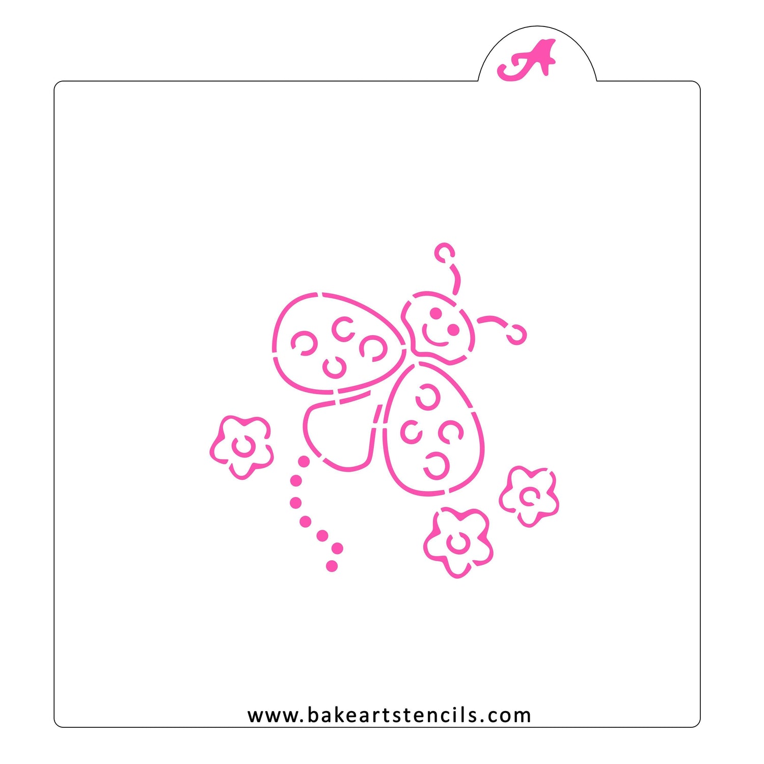 Ladybug PYO Cookie Stencil